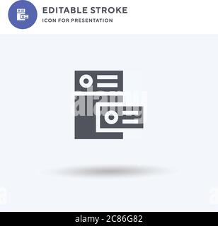 Logo icon vector, filled flat sign, solid pictogram isolated on white, logo illustration. Logo icon for presentation. Stock Vector