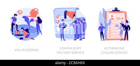 Citizen obligations vector concept metaphors. Stock Vector