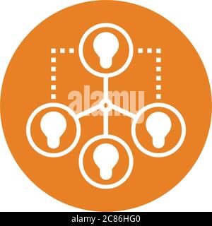 SEO backlink icon. Beautiful design and fully editable vector for commercial, print media, web or any type of design projects. Stock Vector