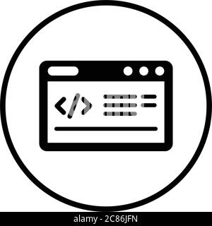 Code optimization, coding icon. Beautiful design and fully editable vector for commercial, print media, web or any type of design projects. Stock Vector