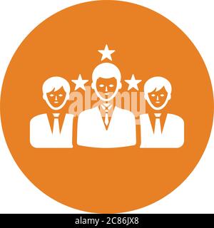 Customer testimonial, rating icon. Use for commercial, print media, web or any type of design projects. Stock Vector