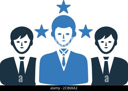 Customer testimonial, rating icon. Use for commercial, print media, web or any type of design projects. Stock Vector