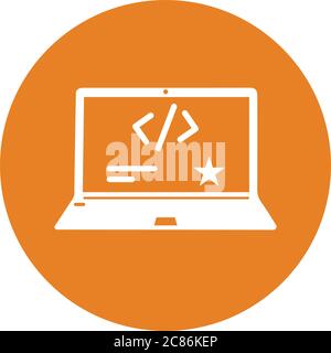 Coder, Custom Coding icon. Use for commercial, print media, web or any type of design projects. Stock Vector