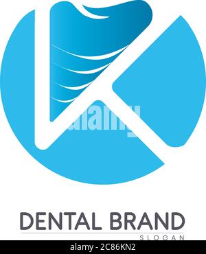 Dentist dental logo icon vector template Stock Vector