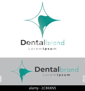 Dentist dental logo icon vector template Stock Vector