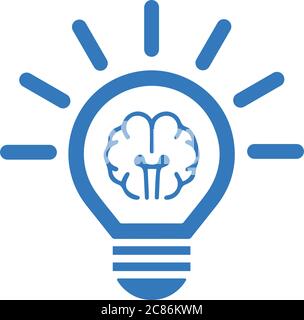 Creative, Smart Ideas Icon. Perfect use for print media, web, stock images, commercial use or any kind of design project. Stock Vector