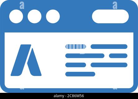 Ad Campaign icon. Beautiful design and fully editable vector for commercial, print media, web or any type of design projects. Stock Vector