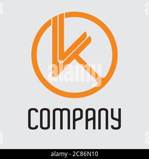 Businness logo icon vector template design KO Stock Vector
