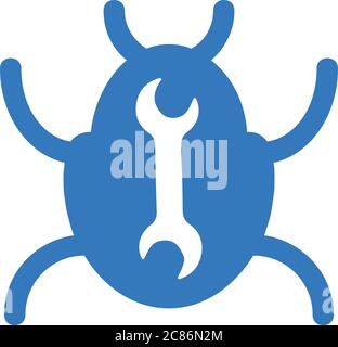 Bug Fixing icon. Beautiful design and fully editable vector for commercial, print media, web or any type of design projects. Stock Vector