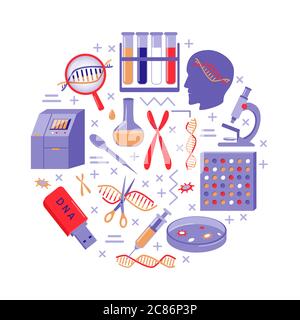 Genetic sequencing concept icon Stock Vector Image & Art - Alamy