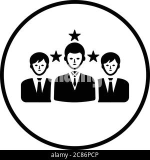 Customer testimonial, rating icon. Use for commercial, print media, web or any type of design projects. Stock Vector