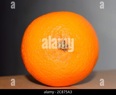 orange fruit close up on white background Stock Photo