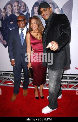 L.A. Reid, Janet Jackson and Tyler Perry at the World Premiere of Tyler Perry's 'Why Did I Get Married?' held at The Cinerama Dome, ArcLight Hollywood in Hollywood, CA. The event took place on Thursday, October 4, 2007. Photo by: SBM / PictureLux- File Reference # 34006-9620SBMPLX Stock Photo