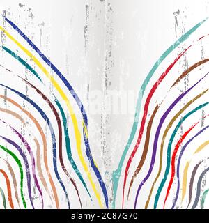 abstract background, with waves, strokes and splashes Stock Vector