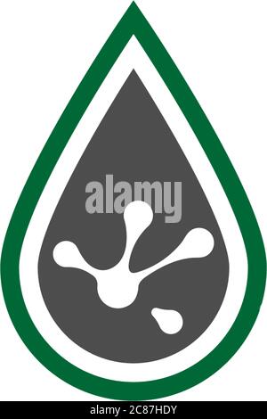 Hand frog print logo, tree icon vector template Stock Vector