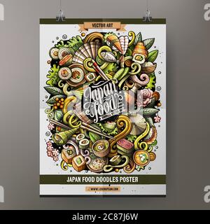 Cartoon doodles Japan food poster template Stock Vector Image & Art - Alamy