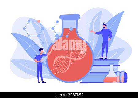 Gene therapy concept vector illustration. Stock Vector