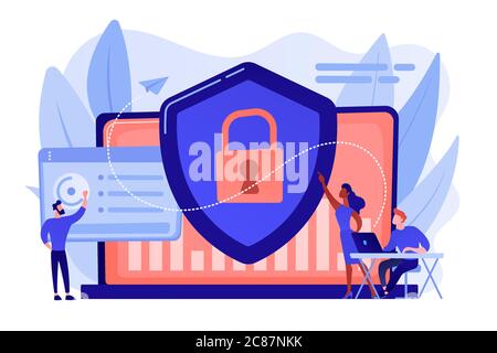 Cyber security concept vector illustration. Stock Vector