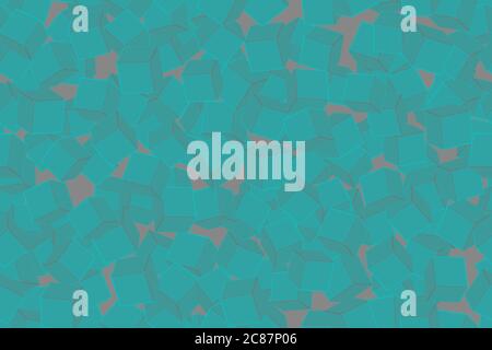Green Cubes Seamless Pattern on Gray Background Stock Vector