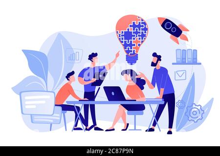 Collaboration concept vector illustration. Stock Vector