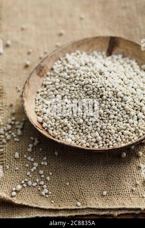 Araw, rolled millet flour from Senegal, Africa Stock Photo