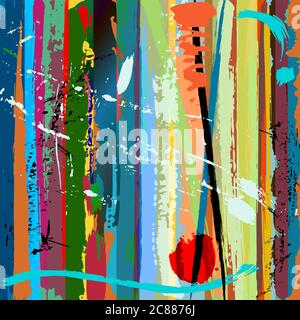 abstract background, with paint strokes and splashes Stock Vector