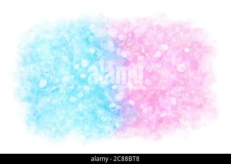 colorful rainbow abstract on natural summer watercolor hand paint background Stock Photo