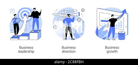 Business strategy abstract concept vector illustrations. Stock Vector