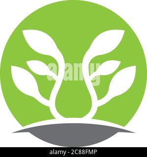 Logos of green leaf ecology nature element vector icon Stock Vector