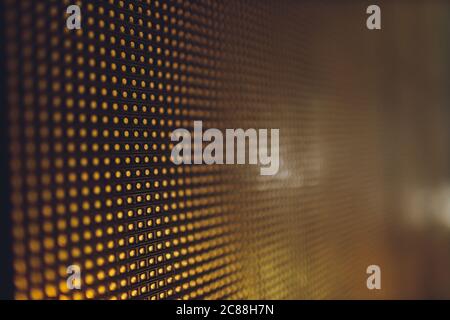 Bright colored blue LED smd screen with stars - close up background Stock Photo