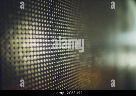 Bright colored blue LED smd screen with stars - close up background Stock Photo