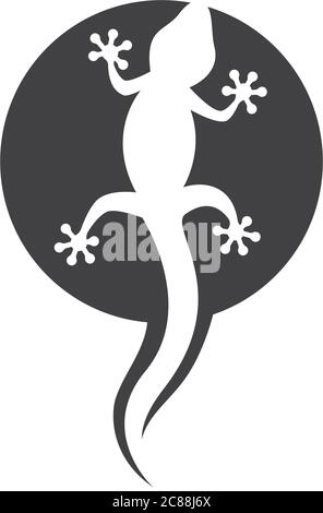 Lizard logo template vector  icon illustration design Stock Vector