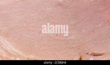 Fresh slice of ham texture Stock Photo