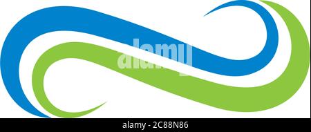 Infinity logo template vector icon illustration design Stock Vector
