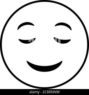 happy emoji face classic line style icon vector illustration design Stock Vector