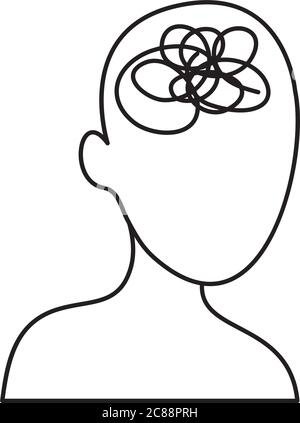 Mental health line style icon set vector design Stock Vector Image ...