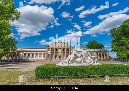 Museum Schloss Rosenstein or Castle Rosenstein, Rosensteinpark, City District Bad Cannstatt, City of Stuttgart, Baden-Württemberg, Germany, Europe Stock Photo