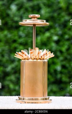 60s cigarette holder Photo Picture of an Old Vintage Cigarette Holder from 60's Stock Photo