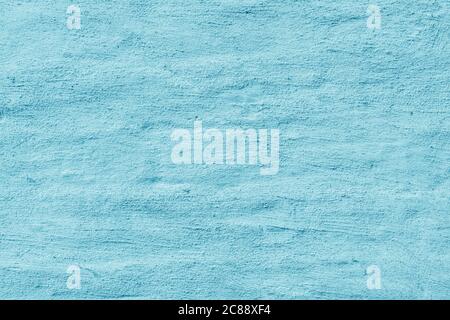 Blue stucco texture. Designer interior background. Abstract architectural surface. Stock Photo