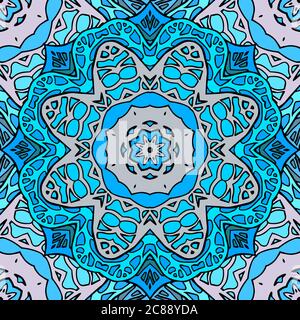 Seamless texture of stained glass. Doodle pattern. Vector background for design of cards, banners, fabric and your creativity Stock Vector