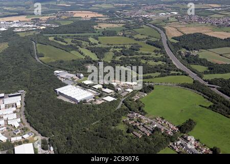 aerial view of Thorndale Park Estate & Thorncliffe Distribution Centre,  Chapeltown, Sheffield