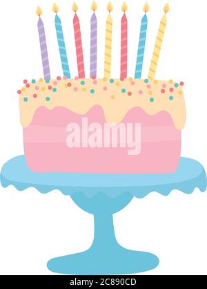 Sweet Happy Birthday Cake' Sticker | Spreadshirt