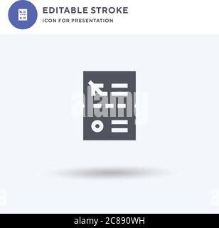 Visa icon vector, filled flat sign, solid pictogram isolated on white, logo illustration. Visa icon for presentation. Stock Vector