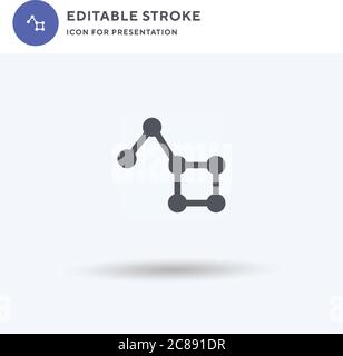 Big Dipper icon vector, filled flat sign, solid pictogram isolated on white, logo illustration. Big Dipper icon for presentation. Stock Vector