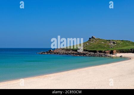 Beautiful sunny day at porthmeor beach in st.ives cornwall Stock Photo