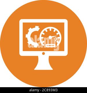 SEO Performance icon. Perfect use for print media, web, stock images, commercial use or any kind of design project. Stock Vector