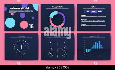 Big set of infographics elements. EPS10. Stock vector. Stock Vector