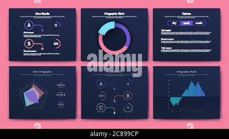 Big set of infographics elements. EPS10. Stock vector. Stock Vector