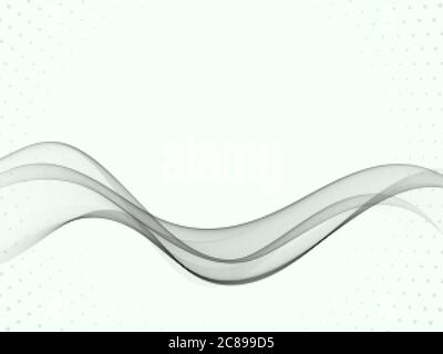 Abstract modern transparent gray certificate design with swoosh speed lines. Vector illustration Stock Vector