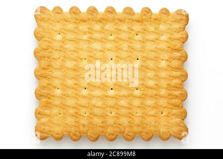 closeup of biscuit isolated on white Stock Photo